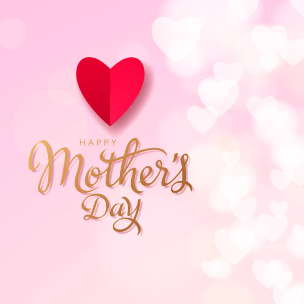 ilustraciones, imágenes clip art, dibujos animados e iconos de stock de corazones amorosos del día de la madre - pink backgrounds glitter shiny