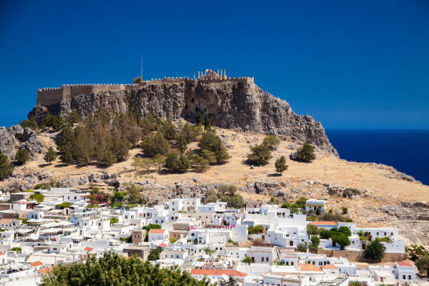 istock Lindos in Rhodes island 1308576487