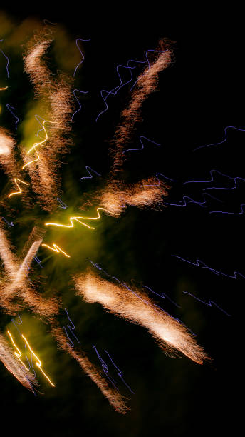 istock Colorful fireworks in the night sky 1308577492