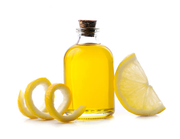istock Lemon essential oil with lemon zest 1308589068