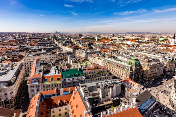 high angle view of city