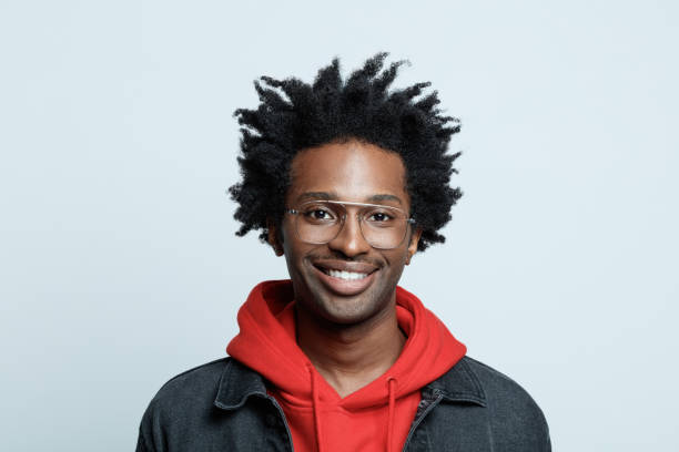 istock Friendly man in red hoodie 1308591675
