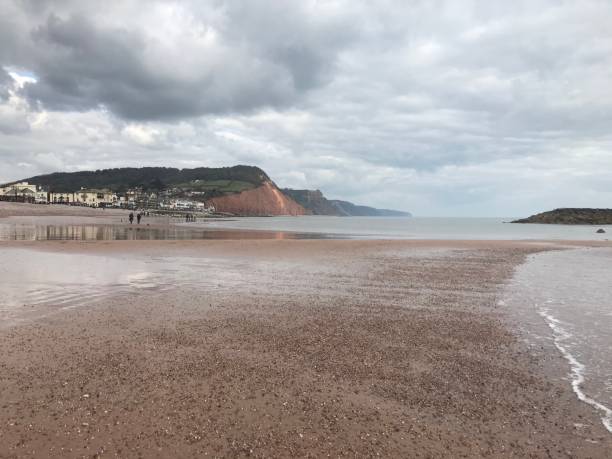 istock Jurassic Coast Devon Sidmouth Seaside Shoreline Rock Pools 1308592409