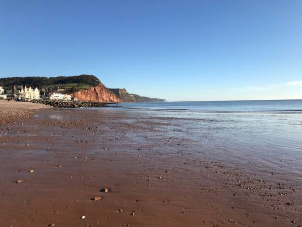 istock Jurassic Coast Devon Sidmouth Seaside Shoreline Rock Pools 1308592897