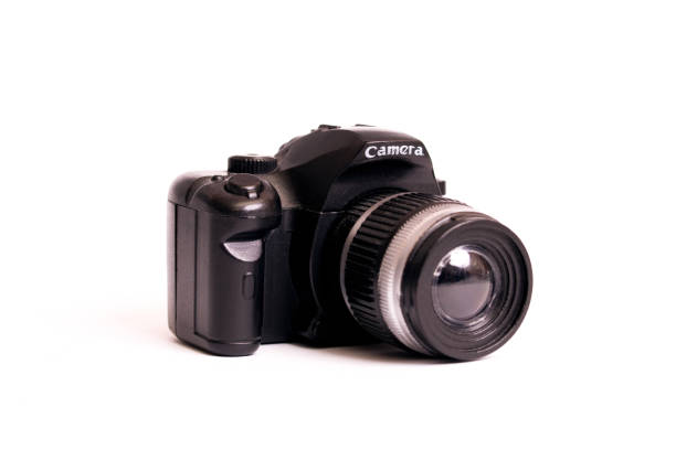 istock Toy camera isolated on a white background 1308593719