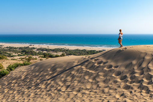 Dune du Pilat, the biggest sand dune in Europe, France. High quality photography.