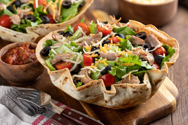 istock Taco Salad in a Tortilla Shell 1308599930