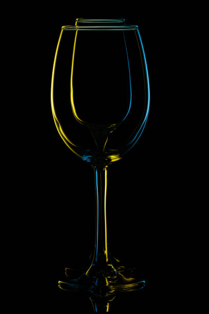 istock beautiful glass of wine on a black background 1308599996