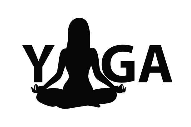 ilustrações, clipart, desenhos animados e ícones de modelo de logotipo yoga - yoga lotus zen like buddhism