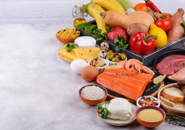 istock Mediterranean diet. Healthy balanced food 1308606047