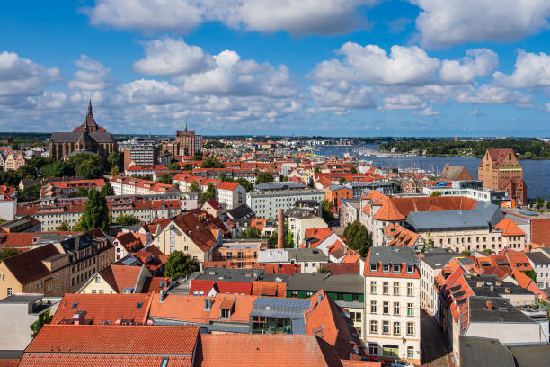 istock View over the hanseatic town Rostock, Germany 1308606199