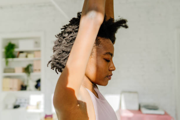istock Starting the day with yoga 1308606385
