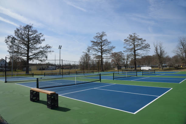 istock Tennis Courts in Springtiime - I 1308612754