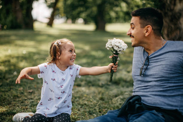 Father and daughter spend quality time together