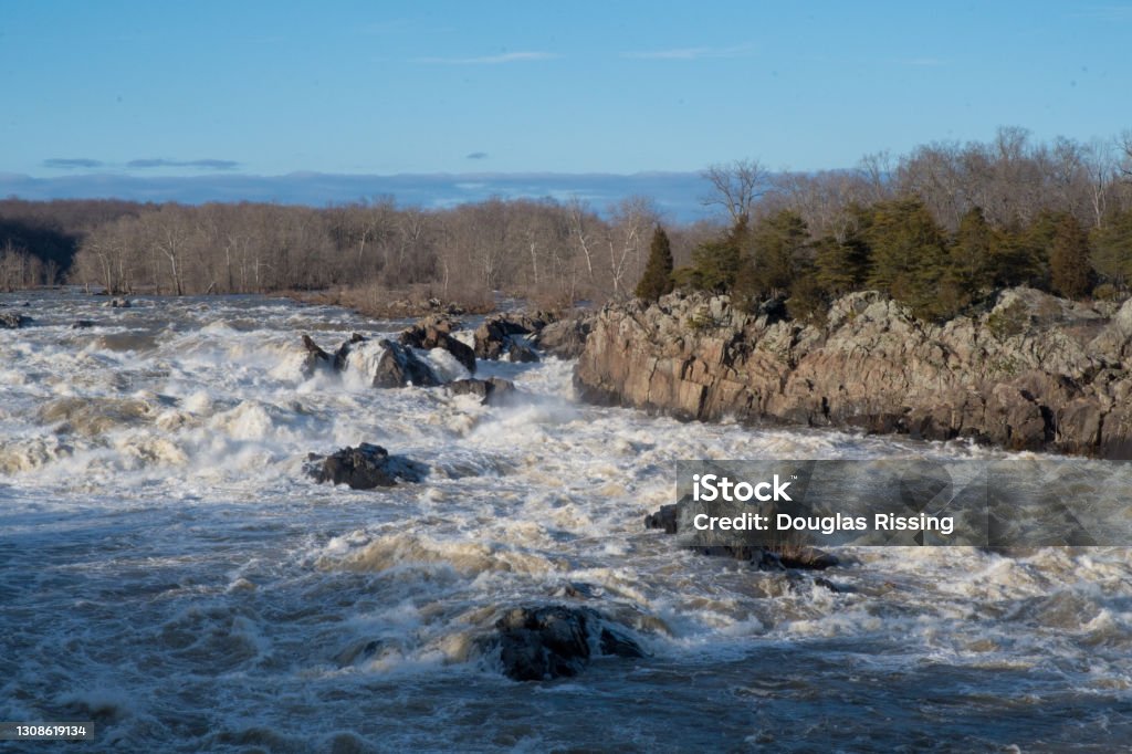 Great Falls National Park - Potomac River Washington DC Stock Photo