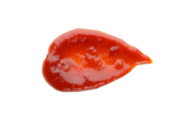 istock Barbecue sauce spot isolated on white background 1308620825