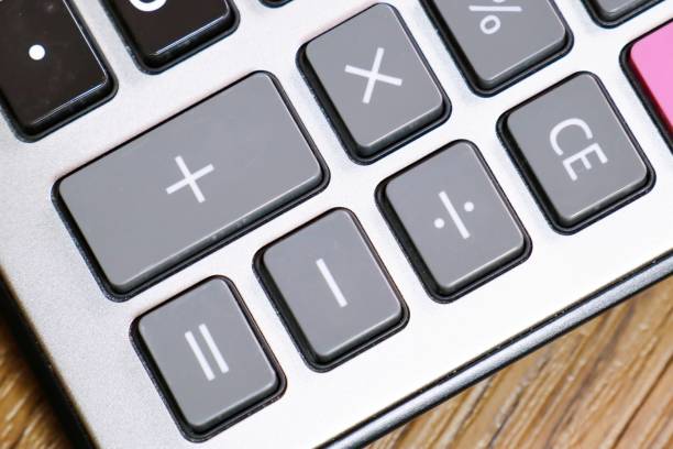 istock Mathematical symbols on the calculator 1308620951