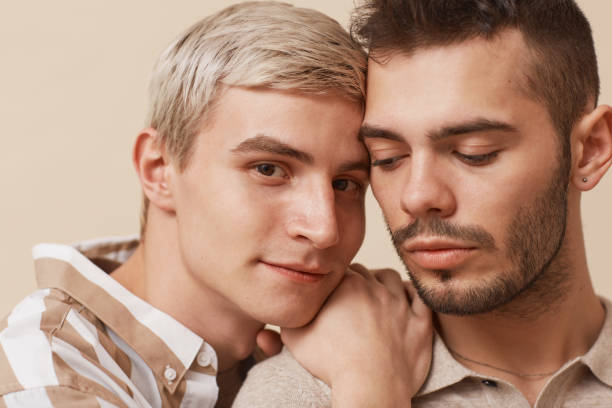 istock Candid Gay Couple in Studio 1308621318