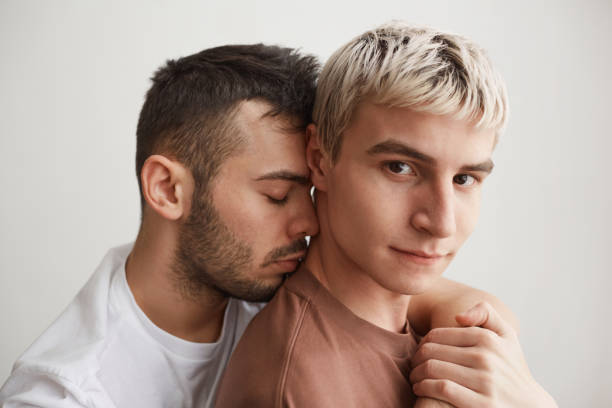 istock Loving Gay Couple Embracing 1308621425