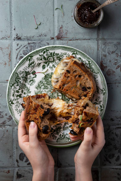 istock Homemade balsamic caramelized onion and cheese sandwich 1308624400