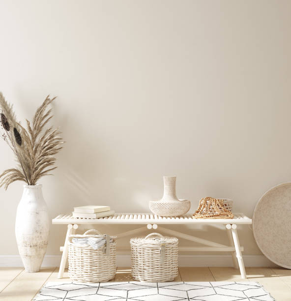 istock Mock up in home interior background, Scandinavian style 1308627666