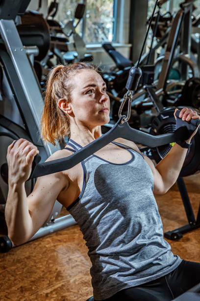 istock woman trained in the gym 1308631295
