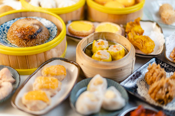 istock tradition chinese food dim sum display 1308631627