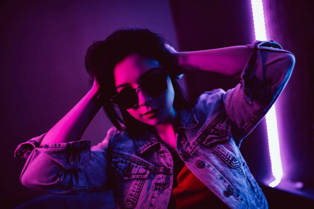 istock Stylish woman with sunglasses 1308634239
