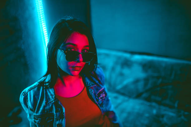 istock Stylish woman with sunglasses 1308634304