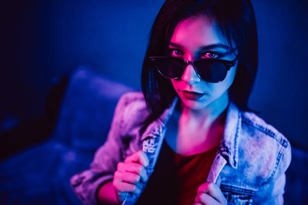 istock Stylish woman with sunglasses 1308635134