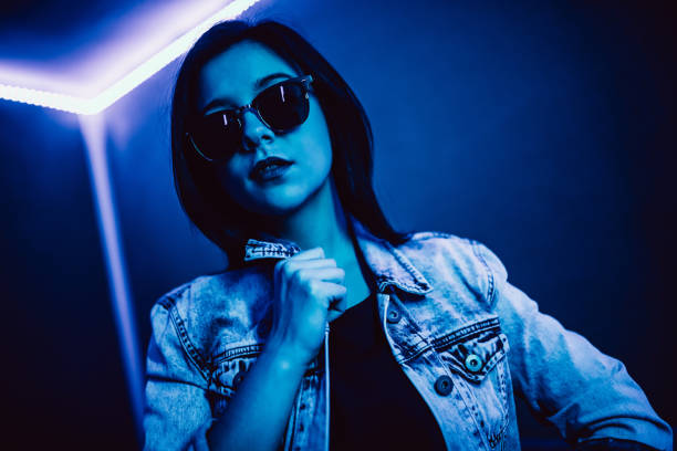 istock Stylish woman with sunglasses 1308635271