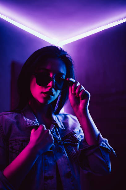 istock Stylish woman with sunglasses 1308635425