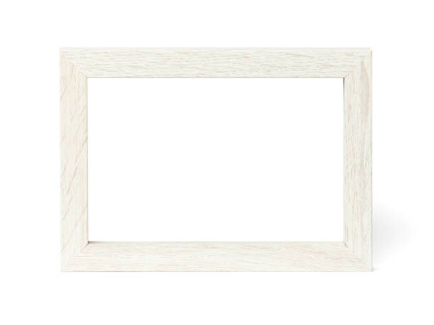 istock White wooden horizontal  picture frame isolated with clipping path on white background 1308641469