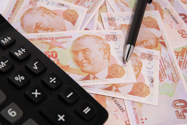 istock Turkish Lira -Dollar- Gold 1308647274