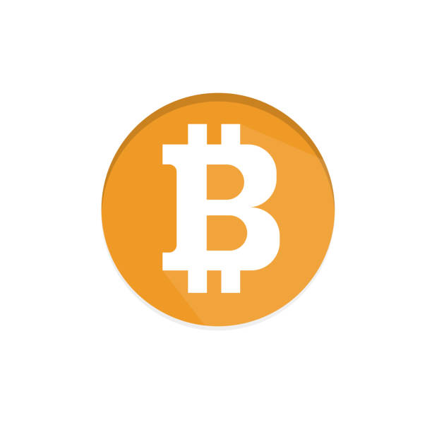 istock Bitcoin coin isolated on background. Art design digital currency, cryptocurrency. Stock market electronic money. Blockchain, ico, fintech net banking element 1308651770