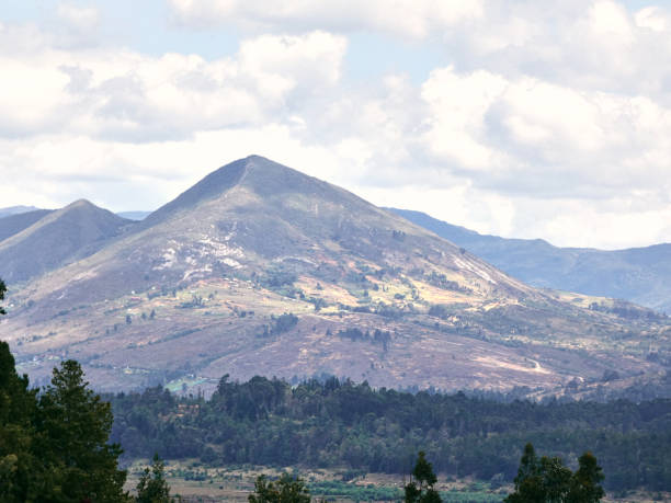 istock Top of the mountain over the forest 1308652860