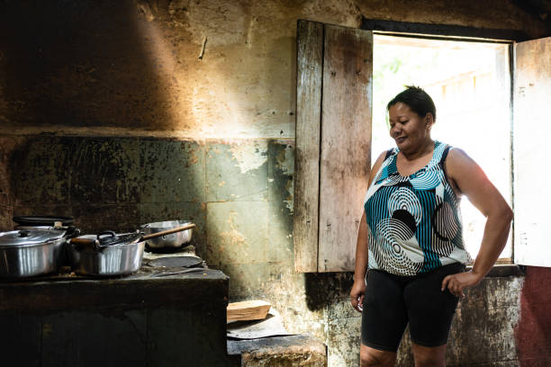 istock Brazilian woman in the kitchen 1308654759