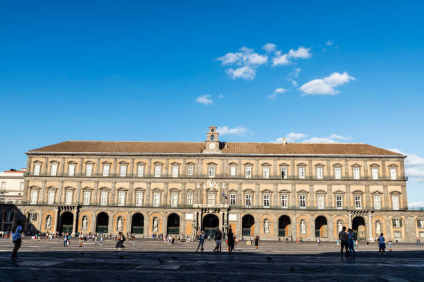 Royal Palace of Naples (Palazzo Reale di Napoli), Italy stock photo