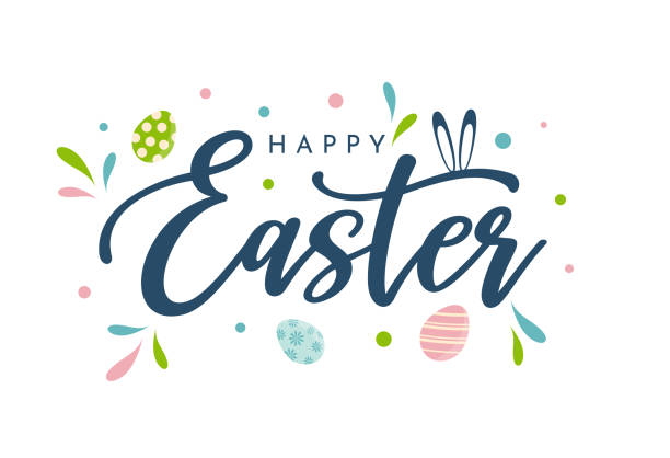 wesołych świąt, karta, plakat. wektor - easter stock illustrations