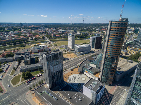 Vilnius Business District and Cityscape. Lithuania