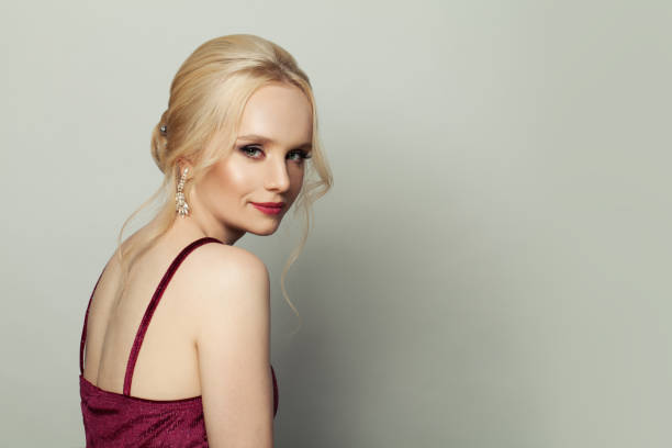 istock Young pretty blonde woman smiling on white background 1308661795