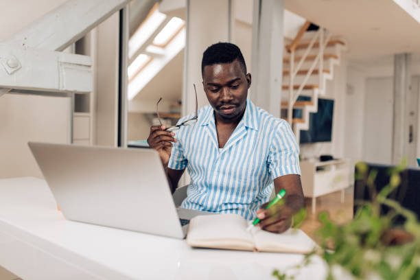 istock African American student  studying online 1308669958