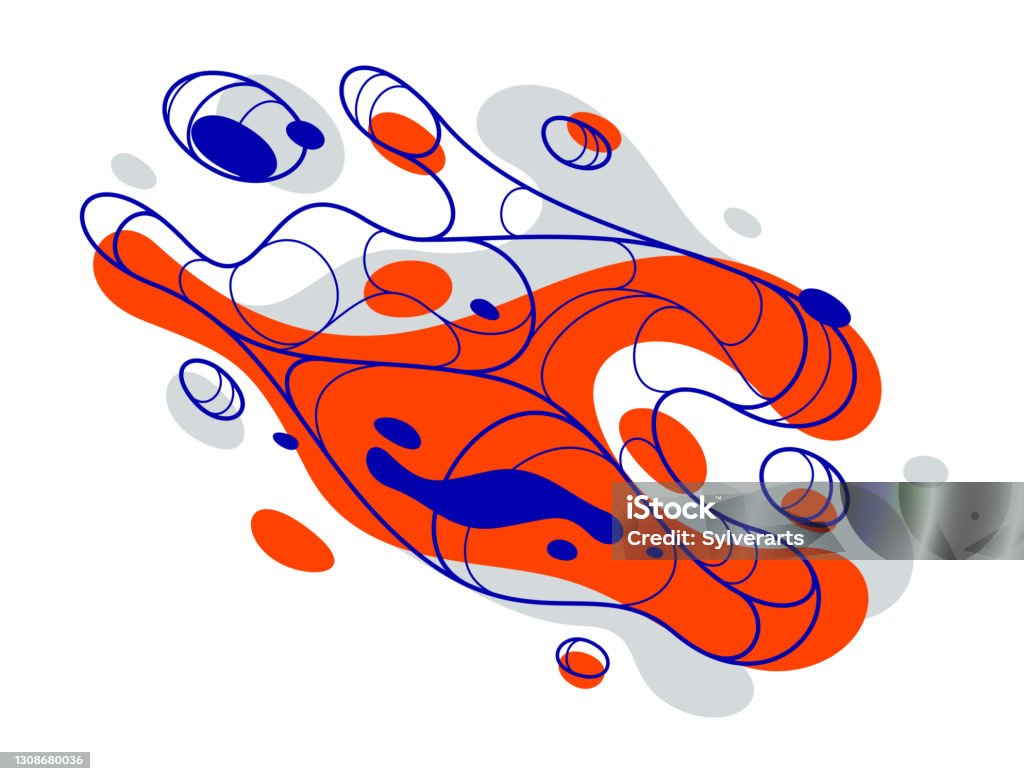 Fluids Changing Shape Fluids Colorful Liquid Shapes In Motion Vector Abstract Graphic Design ...