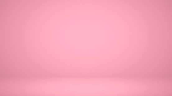 Abstract pink coral gradient background empty space studio room for display product ad website.