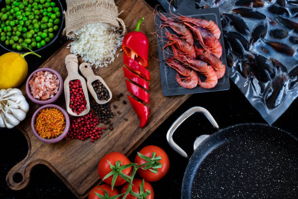 Making Gambas Aglio On Pan Shrimp
