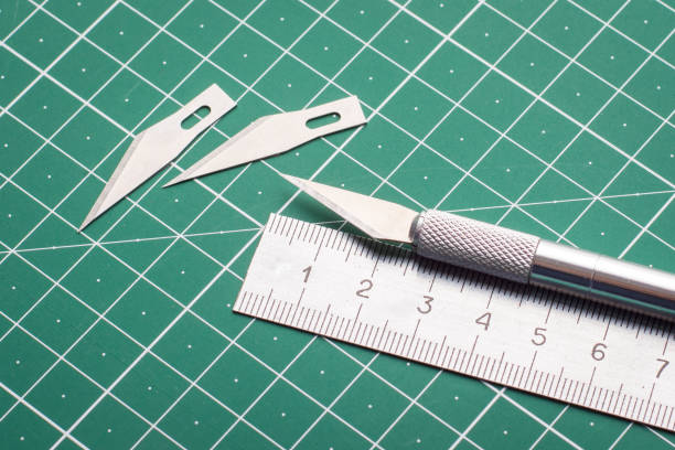 istock Set of equipment for cutting paper 1308685530