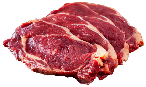 istock Fresh raw beef meat isolated over white 1308693047