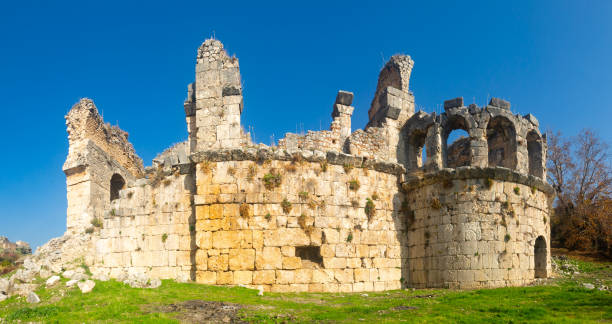 istock Ancient great bath ruins in Tlos 1308695149
