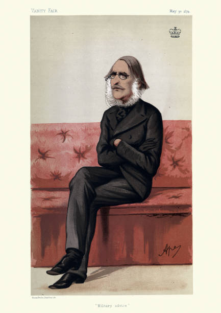 istock Vanity fair caricature of General William Rose Mansfield, Victorian British military commander 1308702589
