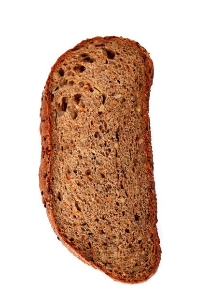 istock Cereal bread on a white background. Healthy eating 1308703971
